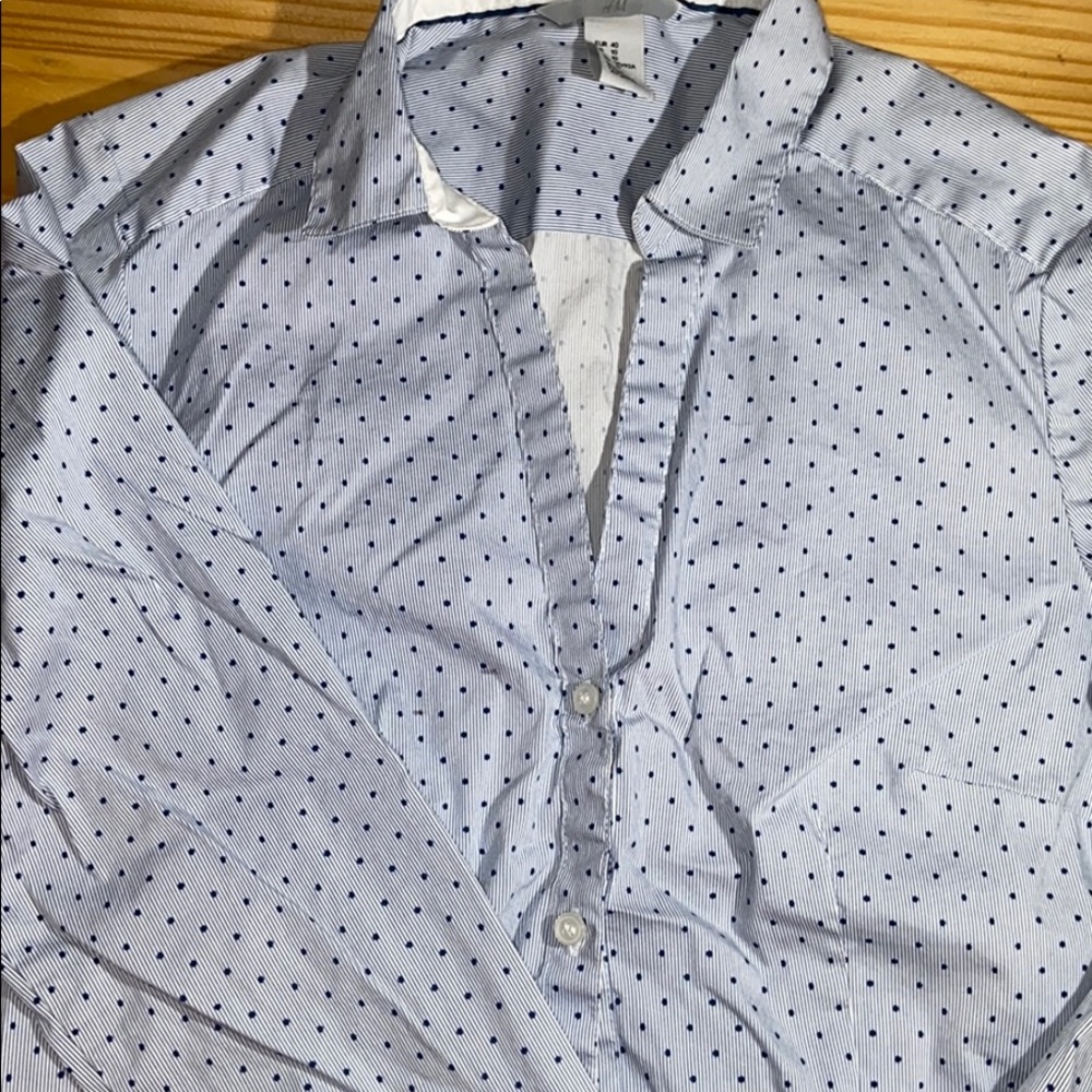 Blouse Blue Print